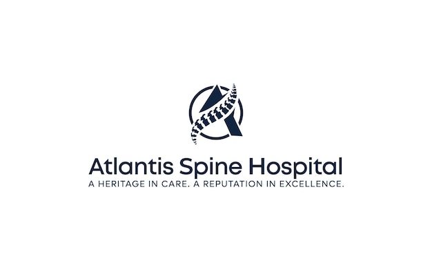 a spine logo, spine, clinic, orthopedic, health, logo, bone premium logo design
