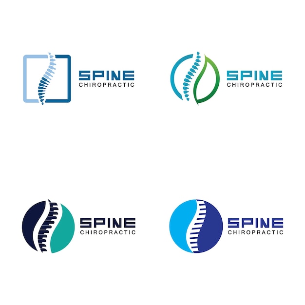 Spine logo vector illustration design template