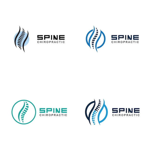 Spine logo vector illustration design template