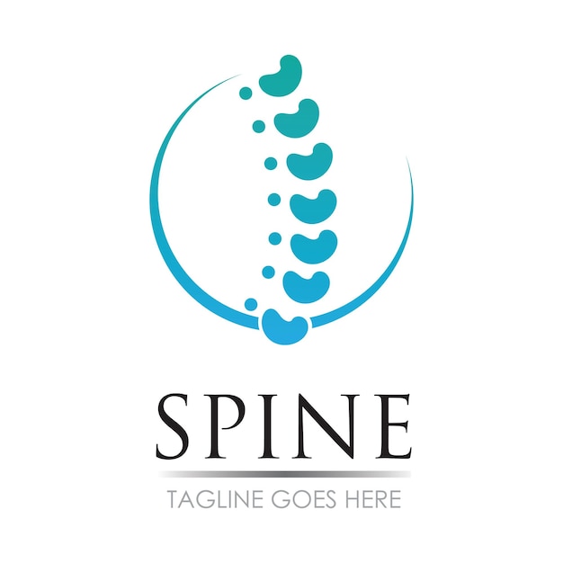 Spine logo vector illustration template design