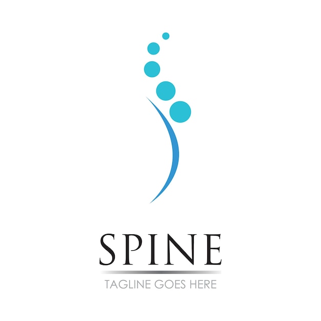 Spine logo vector illustration template design