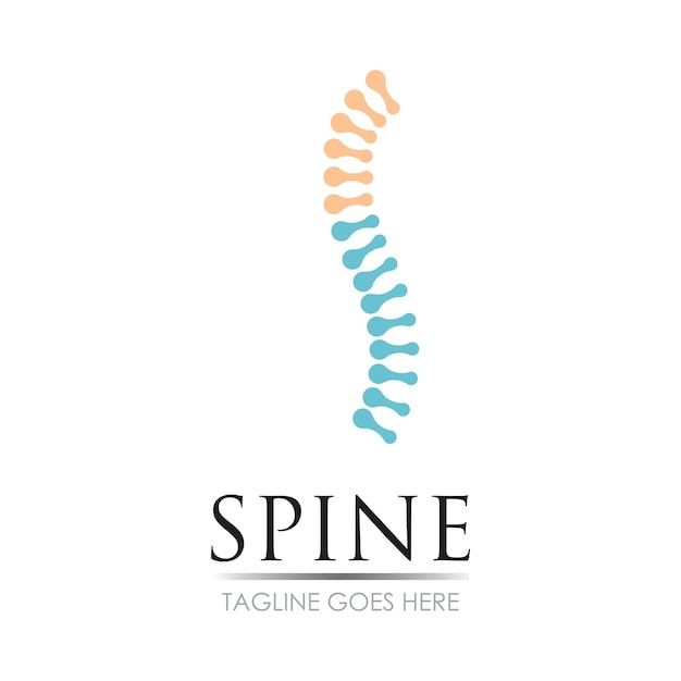 Spine logo vector illustration template design