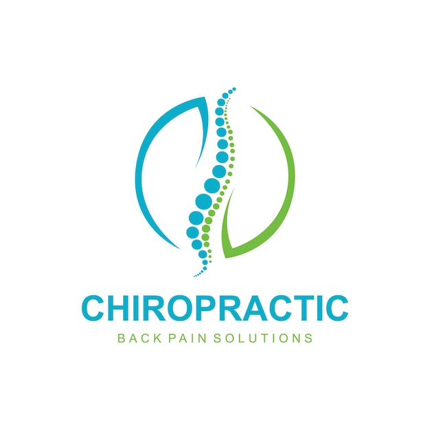 Vector spine medical chiropractic logo