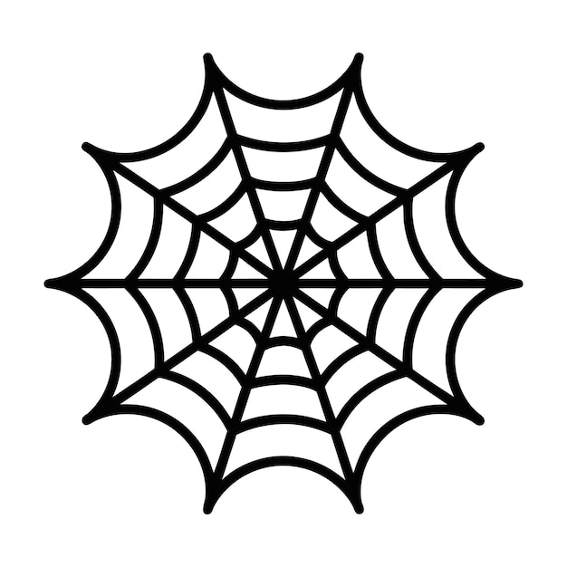 Spinnen een web van spookachtigheid met Halloween spinnenweb icoon de perfecte angstaanjagende toevoeging aan uw griezelig
