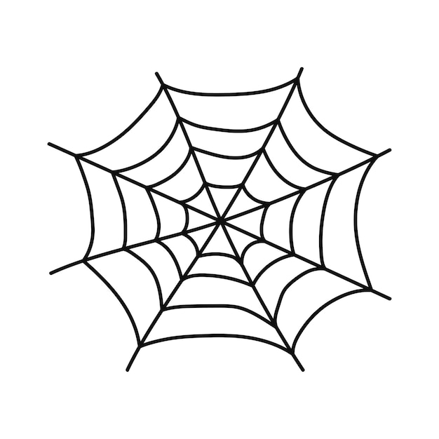 Spinnenweb pictogrammen instellen Vectorillustratie