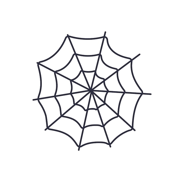 Spinnenweb zwarte witte achtergrond geïsoleerde vector