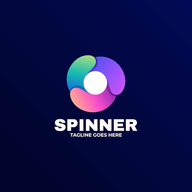 Spinner Gradient Colorful Style 로고