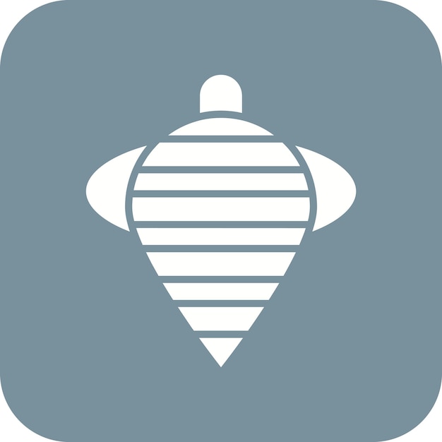 Spinning Top vector icon Can be used for Children Toys iconset