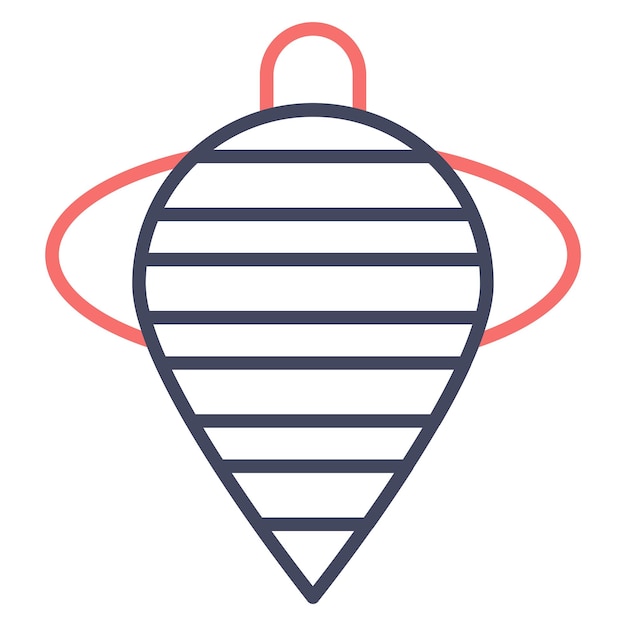 Spinning Top Vector Illustration Style