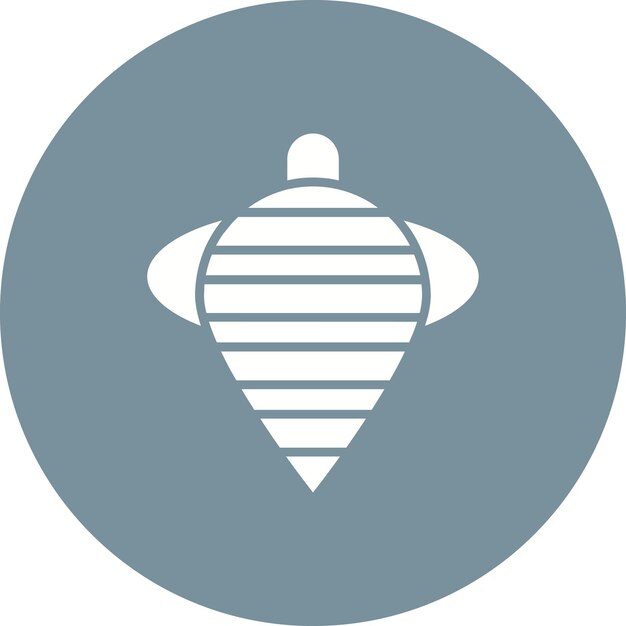 Spinning Top Vector Illustration Style