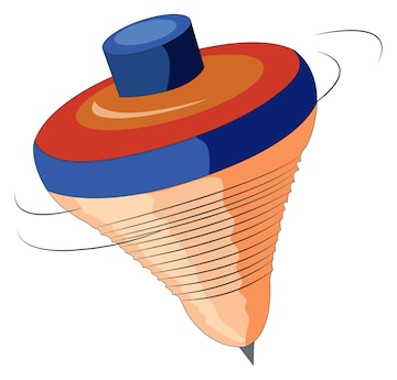 Premium Vector | Spinning top