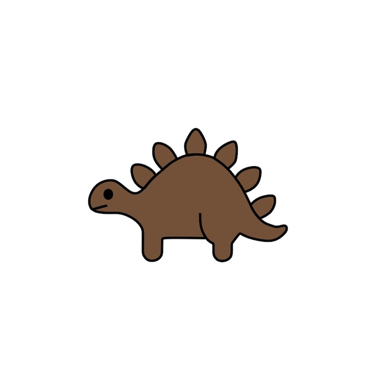 Vector spiny dinosaur
