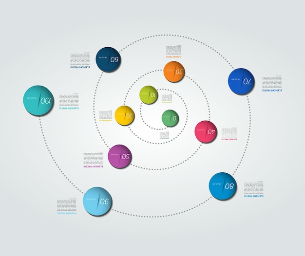 Spiraal infographic diagramschema