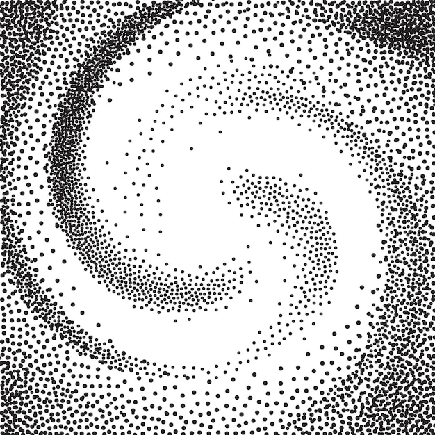Vector spiraalstructuur met korrelig zandeffect stofpatroon