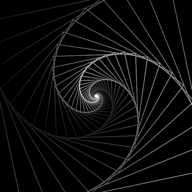 Vector spiral bg texture black to withe dimension