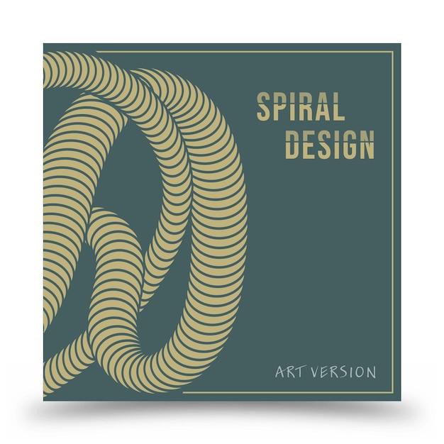 La spirale progettazione di una nuova copertina banner poster opuscolo rivista una nuova tendenza di idee di catalogo creativo interior design e decorazione