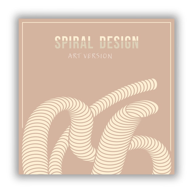 The spiral Design of a new cover banner poster brochure magazine A new trend of creative catalog ideas interior design and decor