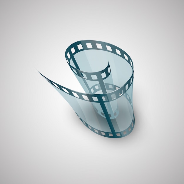 Vector spiral of film strip