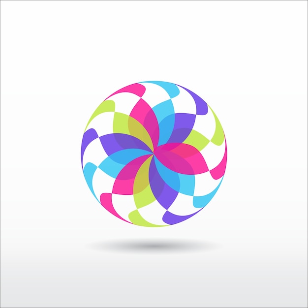 Spiral flower sphere-logo