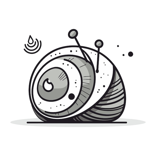 Vector spiral icon cartoon illustration of spiral vector icon for web