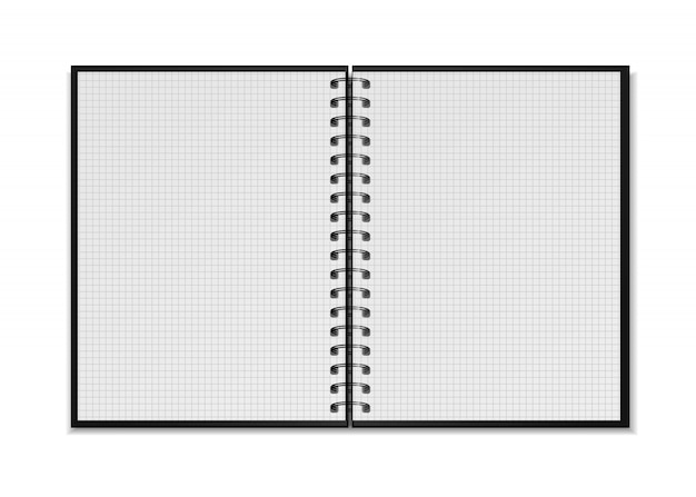 Spiral notepad mockup