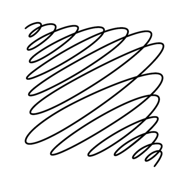 Спиральный узор черный абстрактный ретро-узор геометрических фигур геометрическая волна кругов фон векторный абстрактный бесшовный узор с нарисованной вручную круглой спиральной формой, сделанной кистью