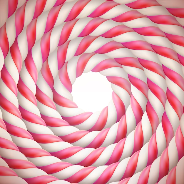 Vector spiral pink sweet candy background