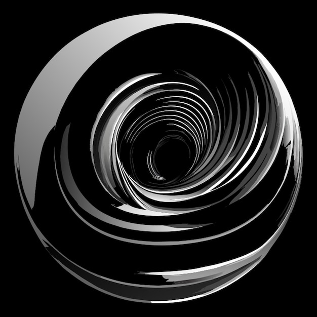 spiral sound wave rhythm vector illustration