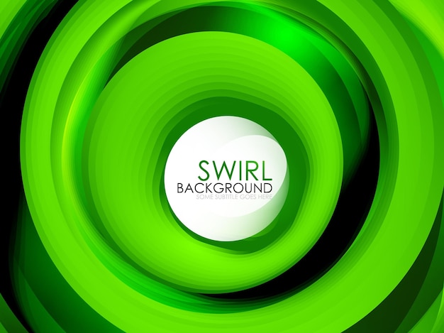 Spiral swirl vloeiende lijnen 3d vector abstracte digitale beweging achtergrondontwerp roterend concept Vector illustratie