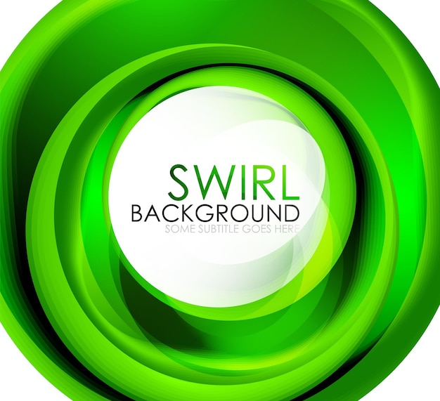 Spiral swirl vloeiende lijnen 3d vector abstracte digitale beweging achtergrondontwerp roterend concept Vector illustratie
