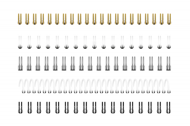 Vettore spirali per notebook