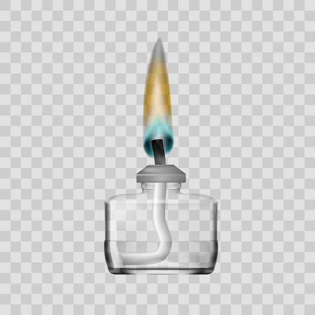 Spirit Lamp Burner For Chemical Lab On Transparent Background