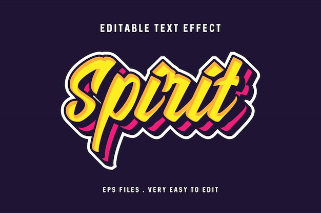 Дух, текстовый эффект