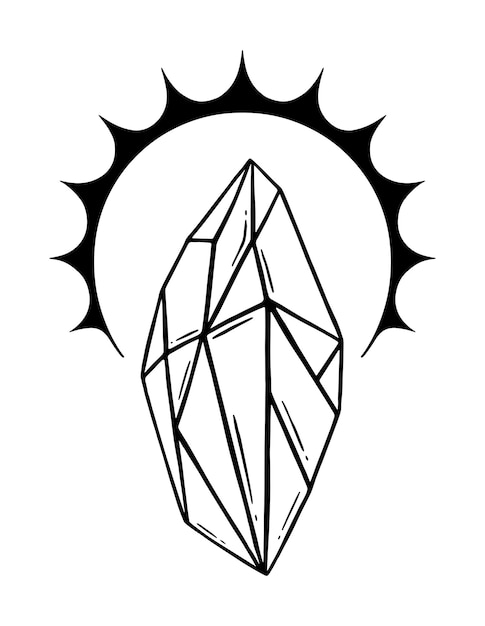 Spirituality crystal logo