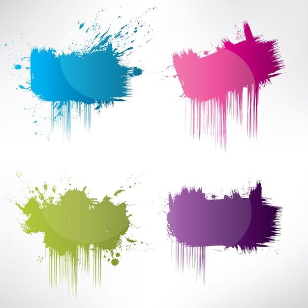 Vector splash on abstract background