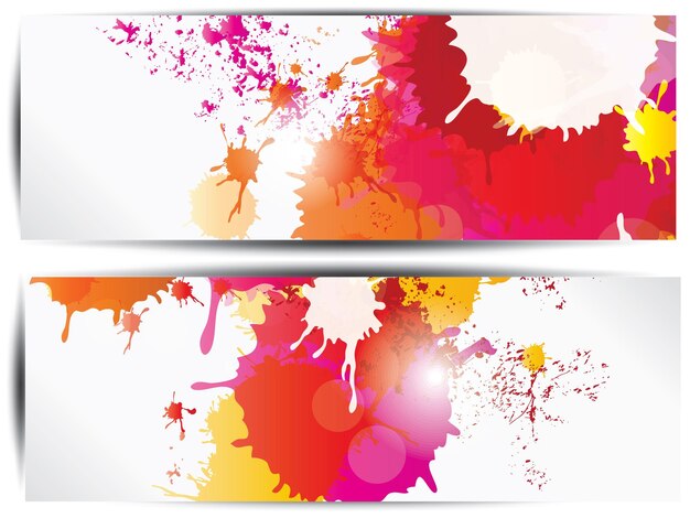 Vector splash on abstract background