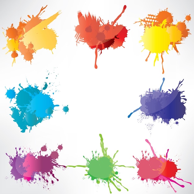 Vector splash on abstract background