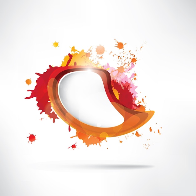 Vector splash on abstract background