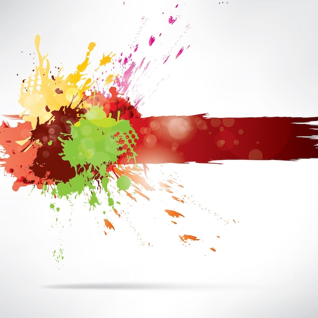 Vector splash on abstract background