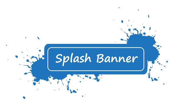 Vector splash banner design