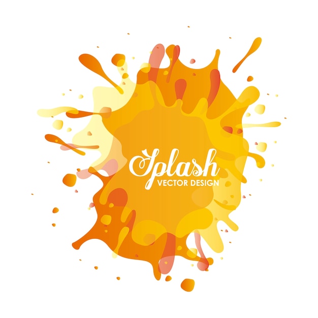 Vettore concetto di splash design