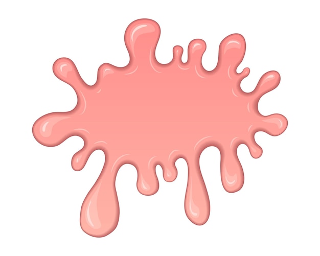 Vector splash of pink bubble gum