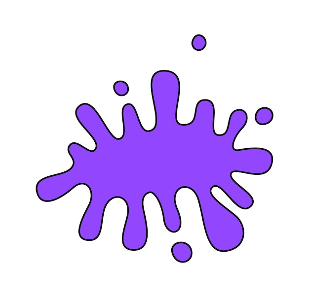 Vector splash sticker icon