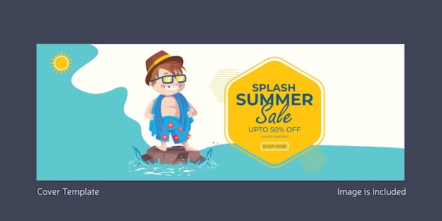 Splash summer sale cover page design