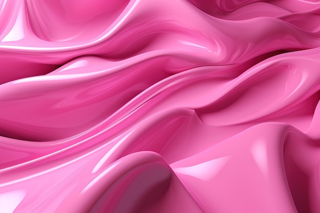 Splash van dikke roze vloeistof 3d illustratie 3d rendering