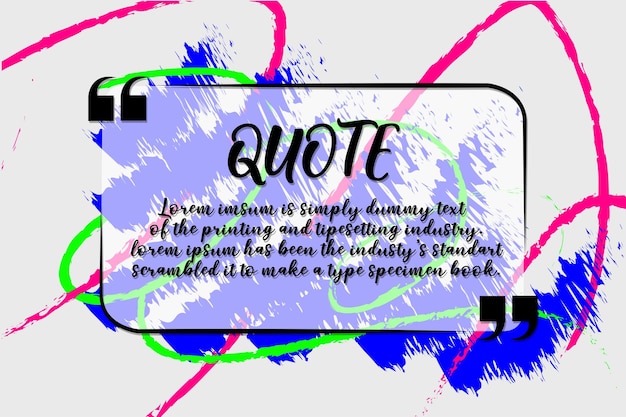 Vector splash vektor communication quote template design