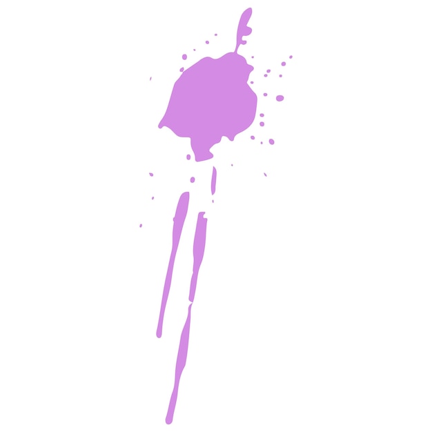 Vector splashes vector brush isolated on a white background