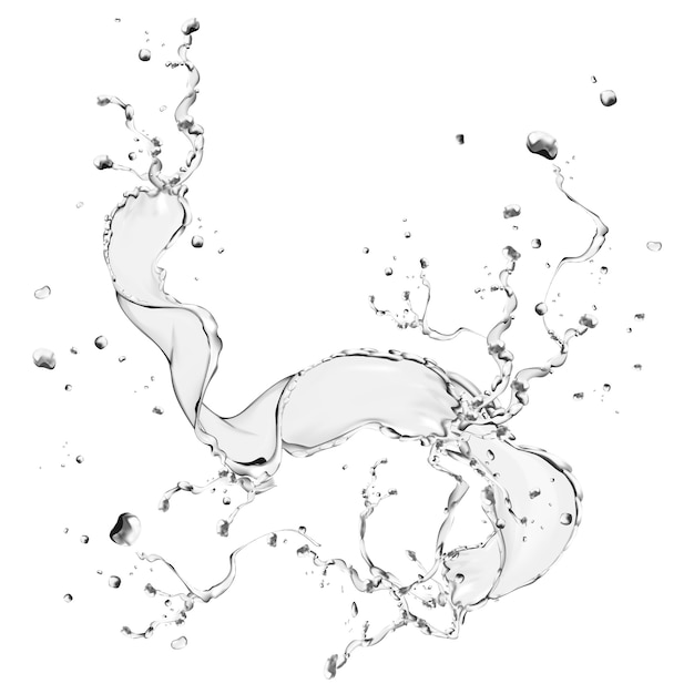 Иллюстрация элемента дизайна брызг воды