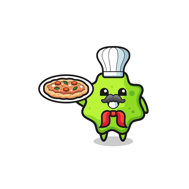 Splat character as Italian chef mascot