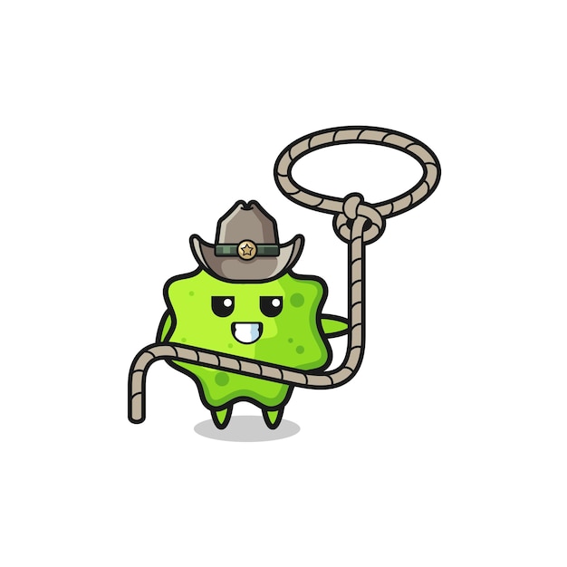 The splat cowboy with lasso rope